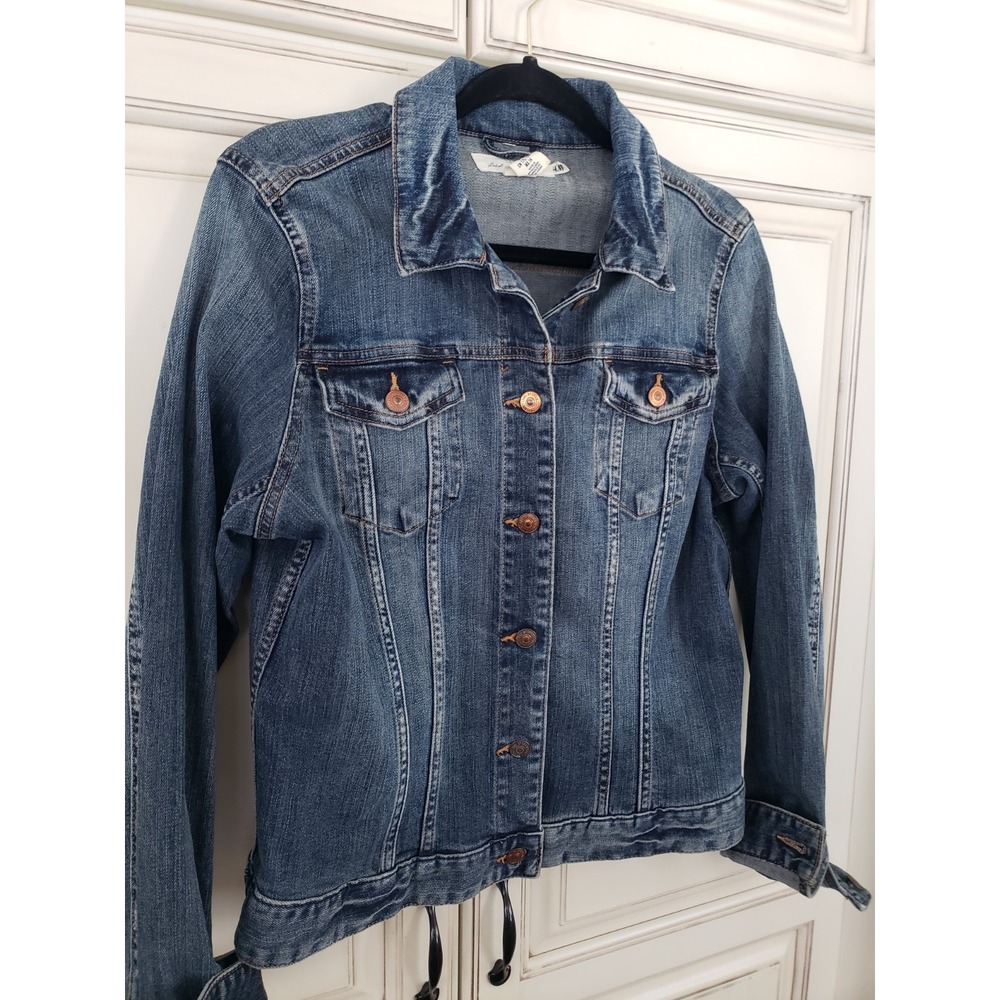 Women's H&M‎ denim Jeam Jacket Sz 14 Logg